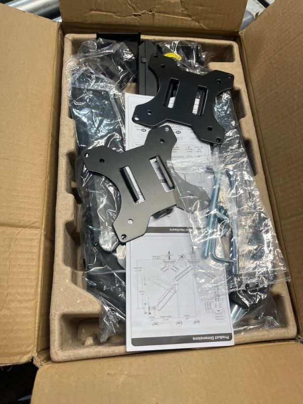 Photo 1 of  (PARTS) Dual Monitor Arm Desk Mount - Height Adjustable Tiltable Swivel Rotatable Double Monitor Arms for 2 Monitors VESA 75/VESA 100mm Support up to 32 inch

