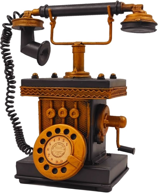 Photo 1 of *** FACTORY SEAL***VANLAXY Creative Retro Decorative Phone Model Telephone Coin Bank Money Saving Antique Phone Figurine Cafe Bar Window Decor Model Home Desk Decoration