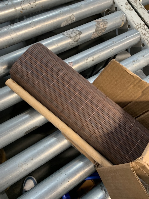 Photo 1 of (USED/FAIR) (UNTESTED) Bamboo Blinds for Interior Windows, Easy to Install Bamboo Shades for Indoor Windows, Custom Roller Shades for Indoor Window and Outdoor Patio, 31" W x 64" H