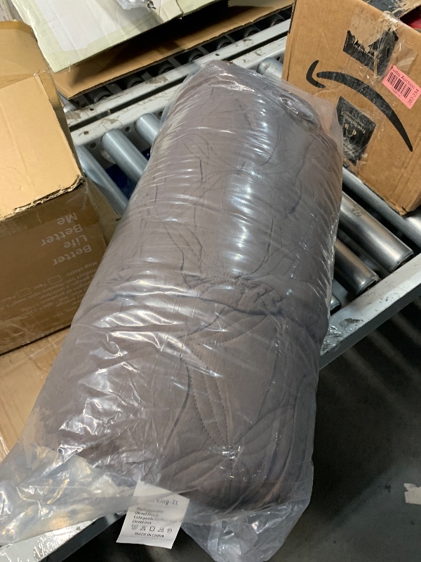 Photo 1 of (QUILT ONLY) (KING XL) Fancy Collection Embossed Coverlet Bedspread Over Size Set Solid # Austin (Coffee/Dark Brown, King/California King)
