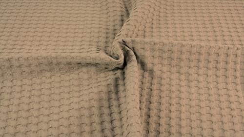 Photo 1 of (BAGGED) (USED/FAIR) Minerva Crafts Big Waffle Cotton Fabric Camel - per Yard
