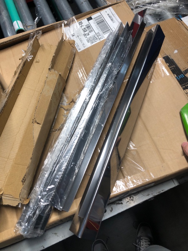 Photo 1 of (USED/FAIR) Wall Corner Guards,1.5” x 1.5” x 48”, Metal Wall Corner Protector, 5 Pack for Wall Protection and Decoration, 20 Ga/ 1MM Thickness T304 Stainless Steel Corner Guard with 90-Degree Angle
