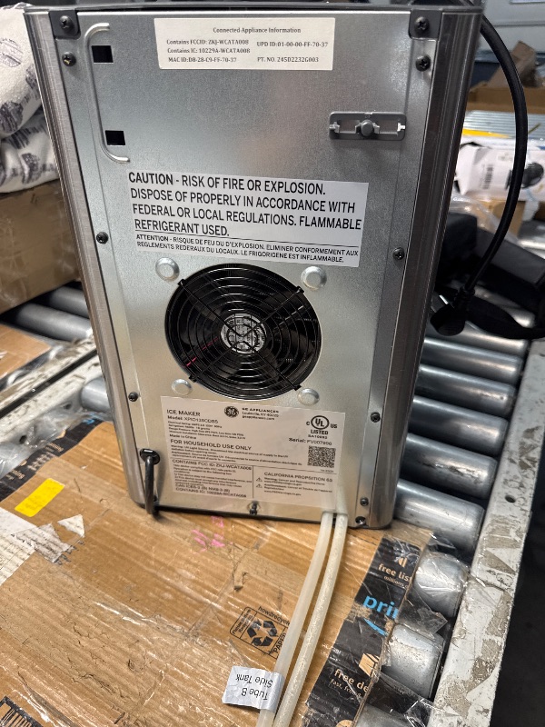 Photo 1 of ***FOR PARTS ONLY***
GE Profile Opal 2.0 XL with 1 Gallon Tank, Chewable Crunchable Countertop Nugget Ice Maker, Scoop included, 38 lbs in 24 hours, Pellet Ice Machine with WiFi & Smart Connected, Stainless Steel