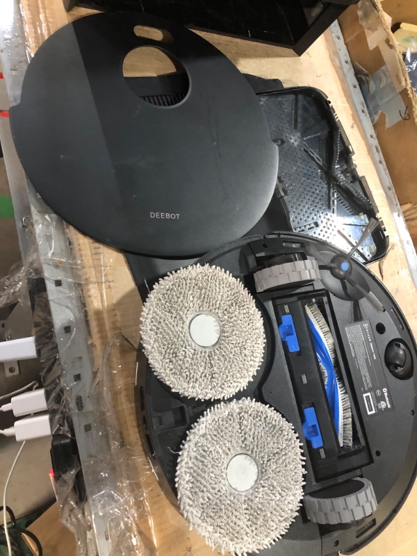 Photo 1 of **PARTS ONLY NON FUNCTIONAL-USED/DIRTY-FOR PARTS ONLY*******************
ECOVACS DEEBOT T30S Robot Vacuum and Mop