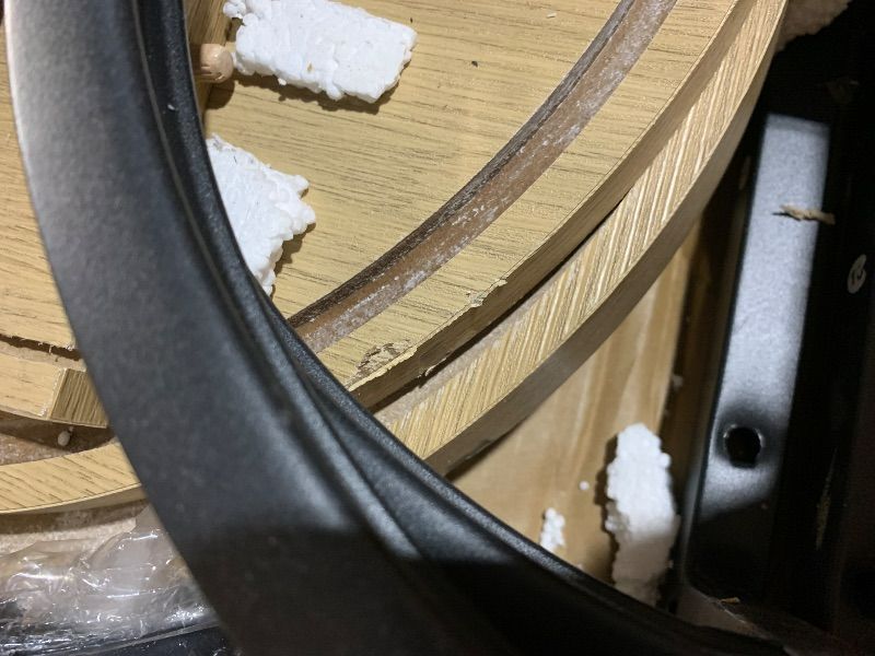 Photo 1 of ***MINOR DAMAGE// SEE PHOTOS***
HUAHUU Sideboard Buffet Cabinet with Storage, 54.3" Fluted Tambour, Adjustable Shelves, Mid Century Modern Console for Living Room Kitchen