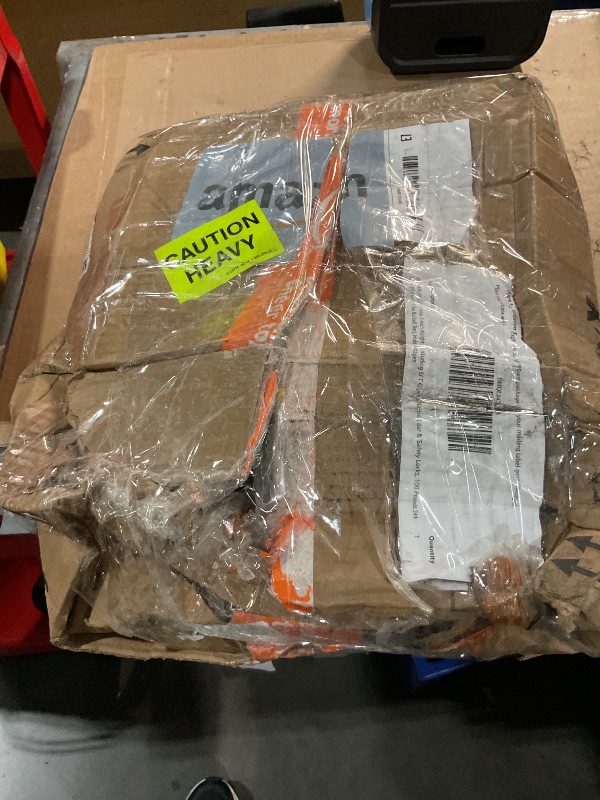 Photo 3 of Fitvids Barbell Cast Iron 2-Inch Weight Plates Including 5FT Olympic Bar & Safely Locks, 100LB Style 3