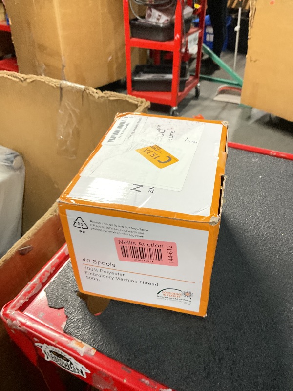 Photo 1 of New brothread 40 Brother Colors Polyester Embroidery Machine Thread Kit 500M (550Y) each Spool for Brother Babylock Janome Singer Pfaff Husqvarna Bernina Embroidery and Sewing Machines