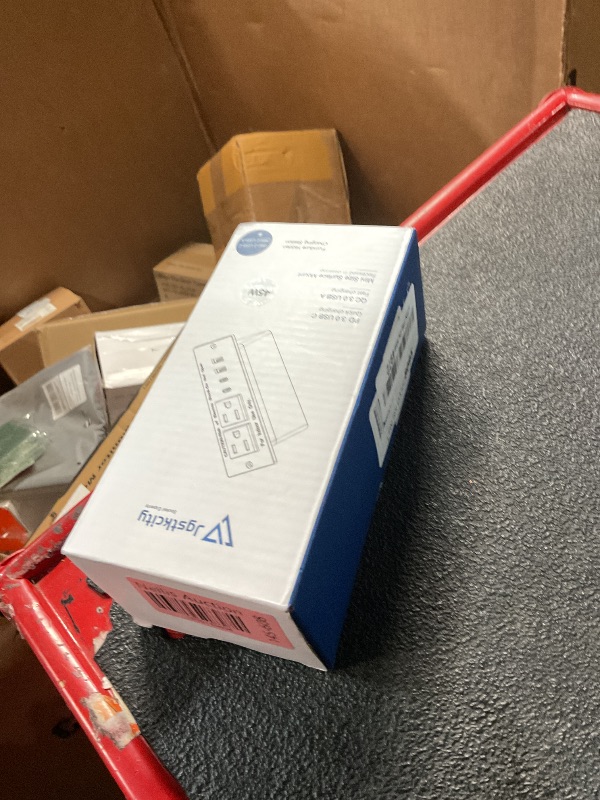 Photo 1 of Recessed Power Strip Socket, Furniture Flush Mount Charging Station, Desk Power Strip with Outlets,USB Ports,Desk Outlet for Side Table or End Table (White, 45W USB-C Ports)