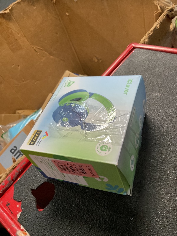 Photo 1 of iClever BTH20 Active Noise Cancelling Headphones for Kids, 60H Play Time,Type C Fast Charging, Safe Volume 80dBA, Bluetooth5.4, Award-Winning Kids Headphones Wireless for iPad Tablet Airplane, Blue