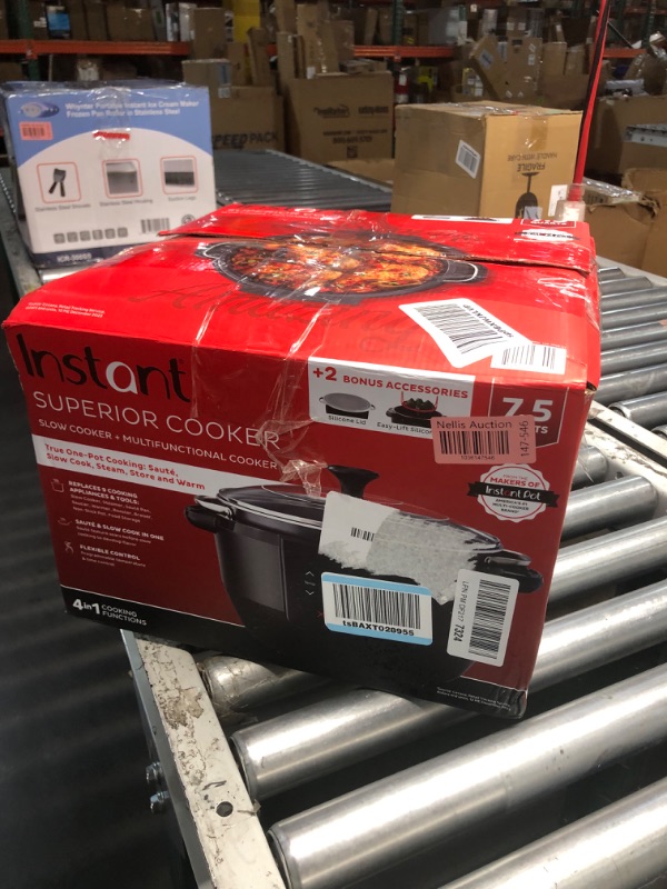 Photo 1 of Instant Pot Superior Cooker 7.5QT Slow Cooker and Multicooker, 4-in-1 Functions, Sears/Sauté, Slow Cooks/Roast, Steams and Warms, From The Makers of Instant Pot