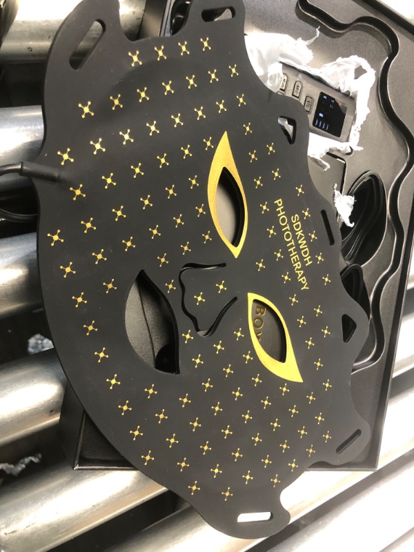 Photo 1 of SDKWDH Red Light Therapy for Face, 7 Colors LED Face Mask Light Therapy At Home, Led Face Mask Light Therapy, Black