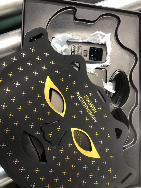 Photo 1 of SDKWDH Red Light Therapy for Face, 7 Colors LED Face Mask Light Therapy At Home, Led Face Mask Light Therapy, Black