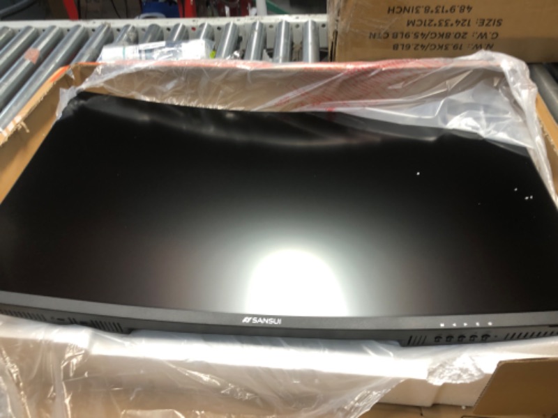 Photo 1 of SANSUI 32-Inch Curved Gaming Monitor WQHD 2560 x 1440 165Hz Curved 1500R -1ms(OD), HDR, 300nits, sRGB 125%, DCI-P3 95%, FreeSync, HDMI x2, DP1.2x2(ES-G32C3 DP Cable Included)