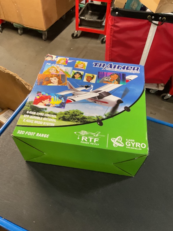 Photo 1 of Top Race Remote Control Plane - 3 Channel RC Airplane with Propeller Saver - Easy to Fly - Durable Construction - Suitable for Adults, Kids, and Beginners - Stylish Design in Red - 12.2x15.8 Inches