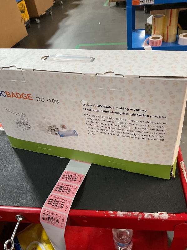 Photo 1 of Button Maker Machine 58mm Pin Badge Maker Installation-Free DIY Pin Badge Button Maker Press Machine Badge Punch Press with Free 100pcs Button Parts Pictures Circle Cutter Magic Book