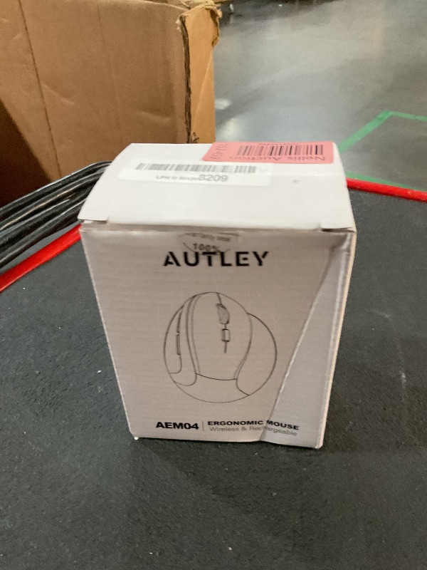 Photo 1 of AUTLEY Ergonomic Mouse Wireless, 2.4G Rechargeable Vertical Mouse for Medium Large Hands, Carpal Tunnel Mouse with Low Power Warning, Pinky Rest, 800 to 4000 DPI for Laptop, PC, Computer, Matte Black