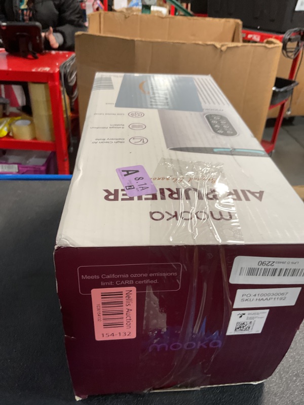 Photo 1 of ***NON REFUNDABLE, PARTS ONLY, DOESN'T POWER ON, MISSING POWER CORD***Air Purifiers for Home Large Room up to 1500 ft², MOOKA HEPA Air Purifier for Home Pets Hair in Bedroom with Aromatherapy, Air Filter Cleaner for Dorm, Pets, Office, 20dB, Night Light, 