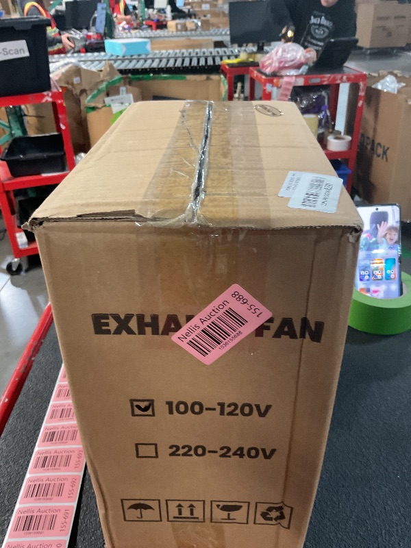 Photo 1 of HG Power 10 Inch Metal Exhaust Fan with Switch, Powerful Garage Exhaust Fan with Damper, Potable Wall Mount Fan Fume Extractor Ventilation Fan for Shop, Shed, Basement, Chicken Coop, Silver