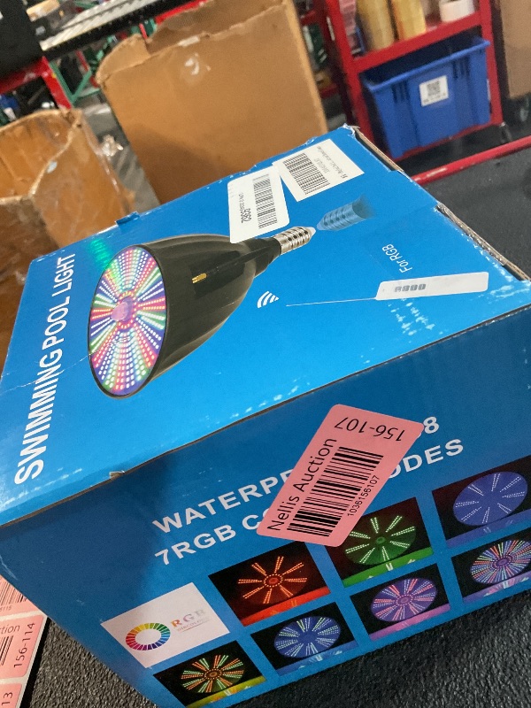 Photo 1 of HWaySoul Pool Lights Bulb for Inground Pool 60W 120V RGB Color Changing Underwater LED Pool Light Bulb with Remote Control Replacement for Pentair and Hayward Lamps