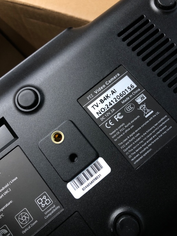 Photo 1 of TONGVEO 4K Conference Room Camera System, AI Auto-Tracking PTZ Camera 5X Digital Zoom with Speakerphone Set 120° Wide-Angle USB3.0 for Zoom Skype Teams OBS and More