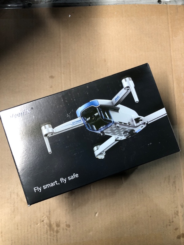 Photo 1 of ***FINAL SALE/ISSUE WITH 1 OF THE PROPELLERS/PARTS ONLY ITEM***V11MINI Drones with Camera for Adults 4k,60-Min Flight Time with 2 batteries,Under 250g,5GHz Transmission,GPS Auto Return,Waypoints,Follow Me,4K Mini Drones for Adults,Easy to Fly Gift for Beg