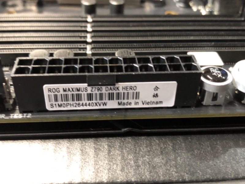 Photo 1 of ASUS ROG Maximus Z790 Dark Hero (WiFi 7) LGA 1700(Intel 14th &13th&12th Gen) ATX Gaming Motherboard(PCIe 5.0x16, 5xM.2 Slots,DDR5,2X Thunderbolt 4 Ports, USB Type-C Front-Panel)