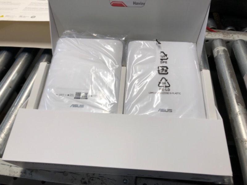 Photo 1 of ASUS ZenWiFi BQ16 Pro Quad-Band WiFi 7 Mesh Router (2 Pack), up to 8000 sqft, 2X 10G Ports Each, Smart Home Master with Multi-SSID, VPN & Parental Controls, Subscription-Free Security, AiMesh