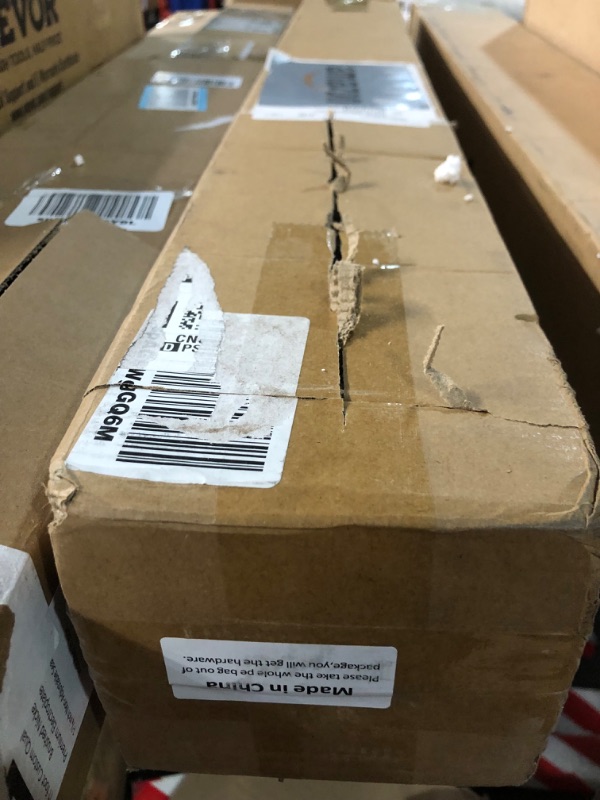 Photo 1 of Curtain Track, Ceiling Curtain Track with Roller Hooks, Ceiling Mount Rail Set for Room Divider, 12ft - 18ft (White)