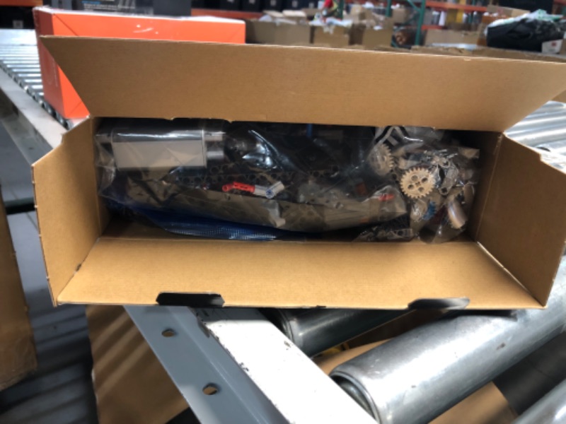 Photo 1 of USED, UNKNOWN IF MISSING PARTS**
Mould King 10130 V8 Engine Model kit That Runs - Build Your Own STEM V8 Model Engine for Adults, 8-Cylinder Engine kit 3.9-Liter Twin-Turbo Engine, Mechanic Engineering Construction Set (2718 PCS)