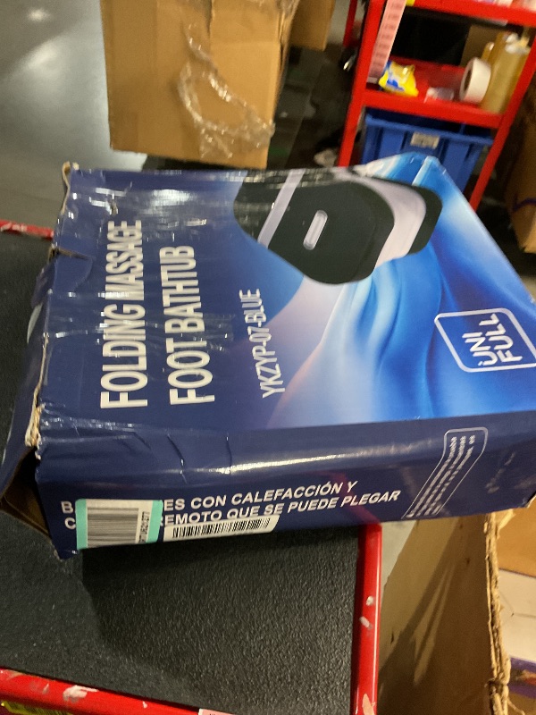 Photo 1 of UNIFULL Collapsible Foot Bath Spa with Heat, Remote Control, Massage Rollers, Bubble, Foot Pedicure Kit, Red Light, Pedicure Foot Spa, Foot Bath for Gifts