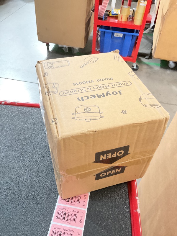 Photo 1 of JoyMech Compact Yogurt Maker Machine with Strainer, Greek Yogurt Maker Machine with Constant Temperature Control, Stainless Steel Container, 1 Quart Container, Ideal for Yogurt, Natto and Kefir