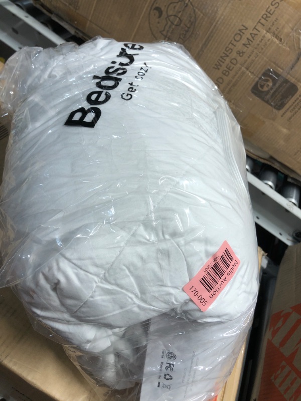 Photo 1 of Bedsure Heated Mattress Pad Queen - Bed Warmer with Memory & Preheat Functions, 12-Hour Auto Off & 10 Heat Settings, Dual Controllers, Fast Heating, Brushed Electric Mattress Pad Queen, 60"x80"
