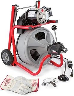 Photo 1 of ***USED - INCOMPLETE - SEE PICTURES - UNABLE TO VERIFY FUNCTIONALITY***
RIDGID 26998 Model K-400 Drain Cleaning 120-Volt Drum Machine Kit with C-45IW 1/2" x 75' Cable, White, Black, Red