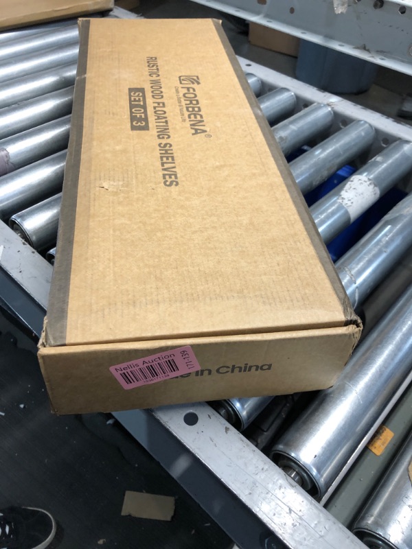 Photo 1 of ***Factory sealed*** Black Floating Shelves 24 inches Long Set of 3, 24 x 8 Inch Deep Bathroom Wall Shelves Over Toilet for Towels, Connect 2 or 3 Wood Shelves as 48 or 72 Inch Wide for Bedroom Kitchen Closet