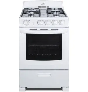 Photo 1 of ***** was factory sealed open to examine******see notes****24 in. 2.9 cu. ft. 4 Gas Range Burners in White


