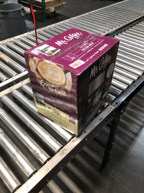 Photo 1 of Mr. Coffee Programmable Espresso Machine with Drip Tray (Stainless Steel)