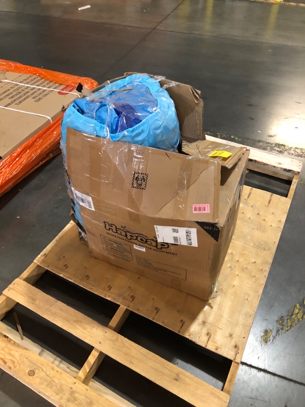 Photo 1 of Hapcap 18' x 7.5' Inflatable Obstacle Course Bounce House for Big Kids,Wide Slide,2 Climbing Walls,Jumping Area,Simple Boxing Theme for Backyard Party