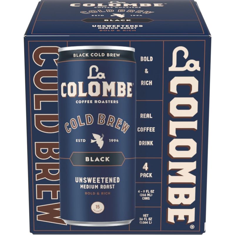 Photo 1 of ***NON REFUNDABLE, BEST BY 4/1/25***La Colombe Coffee, Cold Brew Black, Brazilian, 11 fl oz Cans (Pack of 12), Coffeehouse Quality, Natural Sweetness, Specialty Grade Coffee Beans, Ready-to-Drink On-the-Go
