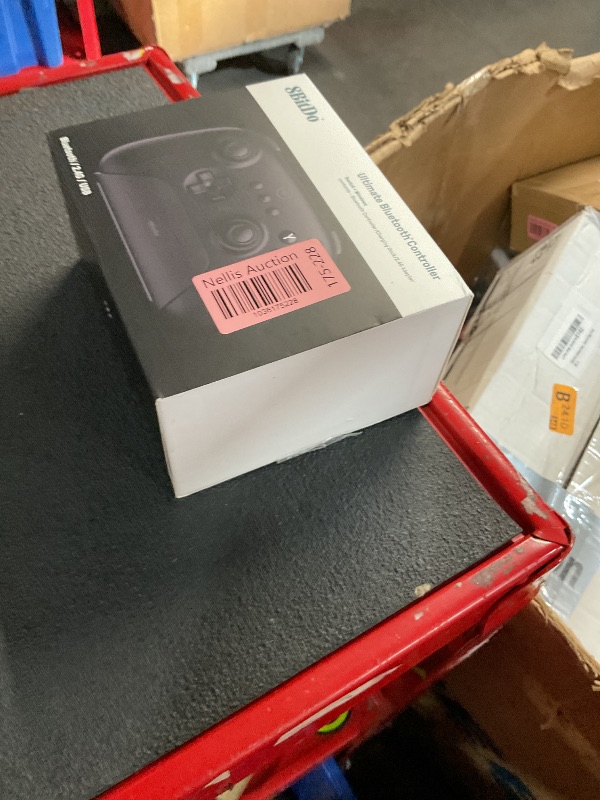 Photo 1 of 8Bitdo Ultimate Bluetooth Controller with Charging Dock, Wireless Pro Controller with Hall Effect Sensing Joystick, Compatible with Switch, Windows and Steam Deck (Black)