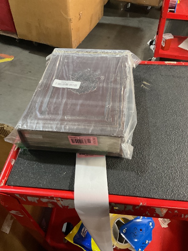 Photo 1 of DROFELY Decorative Book Box Fake Leather Embossed Cover Vintage Style Brown Storage Book Box Large 1-06, Decoration for Coffee Table,Bookshelves,Jewelry Postcard Photo Storage Box,Graduation Gift