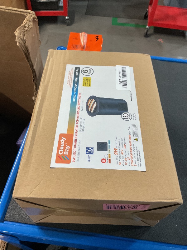 Photo 1 of [6 Pack]CLOUDY BAY 9W Low Voltage Landscape Lights,LED Well Lights,Grated Top,12V-24V Waterproof Outdoor,2700K/3000K/3500K/4000K/5000K In Ground Lights for Fence Pathway Deck,Transformer Excluded