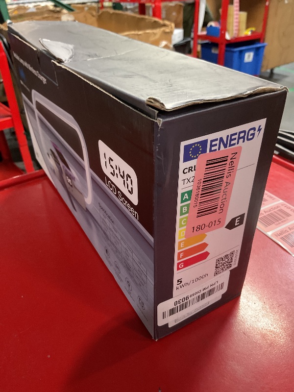 Photo 1 of Bedside Lamp with Wireless Charger, Dimming 5 Color Mode Touch Control Table Lamp with Clock,Nightstand Lamp with Charging Station for iPhone Series/AirPods/iWatch(Adapter Included)