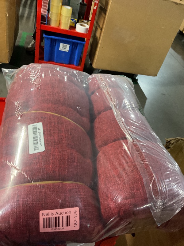 Photo 1 of ELFJOY Extra Large Rocking Chair Cushion Thick Linen Chair Pads Back and Seat Cushion 2 Piece Set with Ties