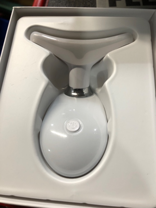 Photo 1 of Red Light Therapy for Face, 7 Color LED Facial Light Therapy Wand for Skin Care at Home Blue Light Therapy Face Massager Tool for Face, Neck (White)