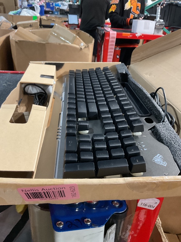 Photo 1 of AULA Keyboard, T102 104 Keys Gaming Keyboard and Mouse Combo with RGB Backlit Quiet Computer Keyboard, All-Metal Panel, Waterproof Light Up PC Keyboard, USB Wired Keyboard Gaming for MAC Xbox PC Gamer