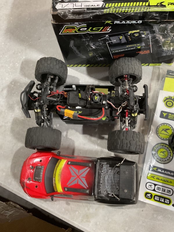 Photo 1 of RIAARIO RC Cars 1/14 RTR Brushless RC Car for Adults Fast 50 mph RC Trucks All Terrain Hobby Trucks Electric Off-Road Monster Trucks 4WD Remote Control Car Waterproof Truck with 3S 2200 mAh Battery