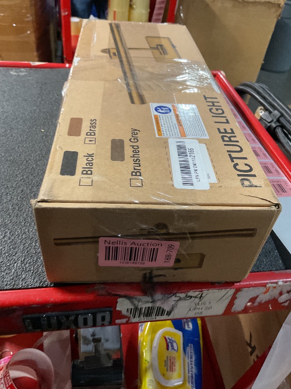 Photo 1 of DESOOP Battery Operated Picture Light with Remote and Timer, Wireless Art Lights for Paintings Brass Rechargeable Gallery Light Dimmable Artwork Lighting for Canvas, Portrait 16'' Inch Warm White