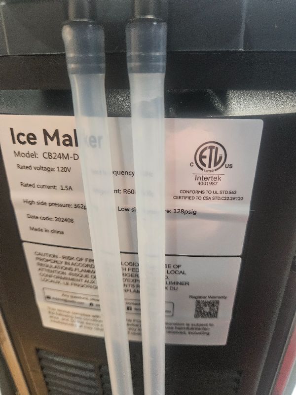 Photo 1 of ***FACTORY SEALED***Aeitto Nugget Ice Maker 40Lbs/24H, Countertop Soft Chewable Ice Pebble Ice Machine, One-Click Operation, Auto Self-Cleaning Ice Makers with Scoop&Basket for Home, Office, Kitchen, Party (Silver)