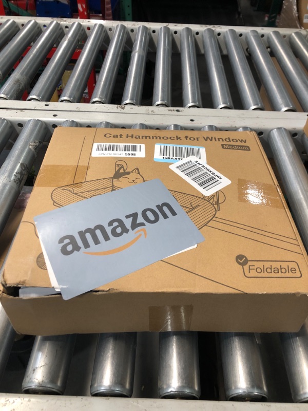 Photo 1 of Zakkart Foldable Cat Hammock for Window - Cordless, Embeded Machine Washable Bed, Robust Metal Frame - Cat Window Perch for Large Cats and Kittens (White Bolster Bed, Medium)