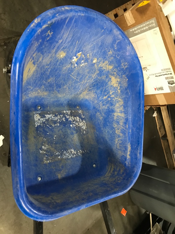 Photo 1 of ***(HEAVILY USED)***
Kobalt 7-cu ft 2 Wheel Steel Push Wheelbarrow Flat-Free Tire
